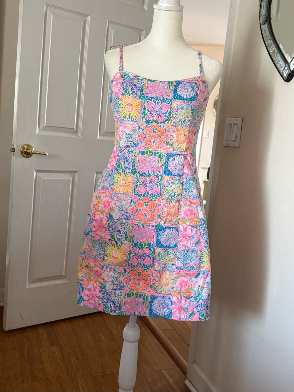 Lilly Pulitzer Patchwork Mini Dress in Multicolor
